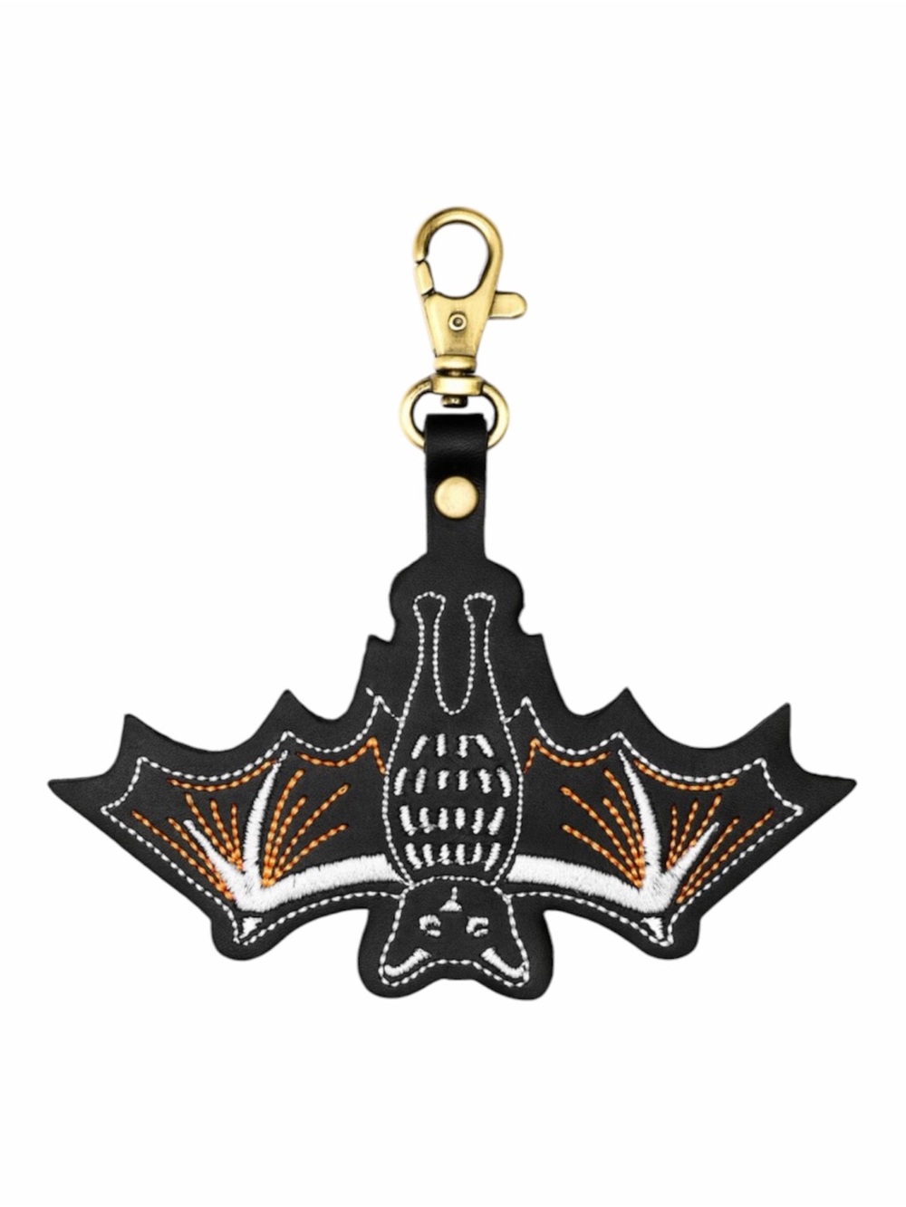 PORTLAND LEATHER Halloween Bat Bag Keychain